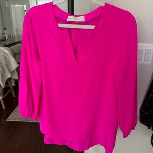Amanda Uprichard Fuchsia Blouse